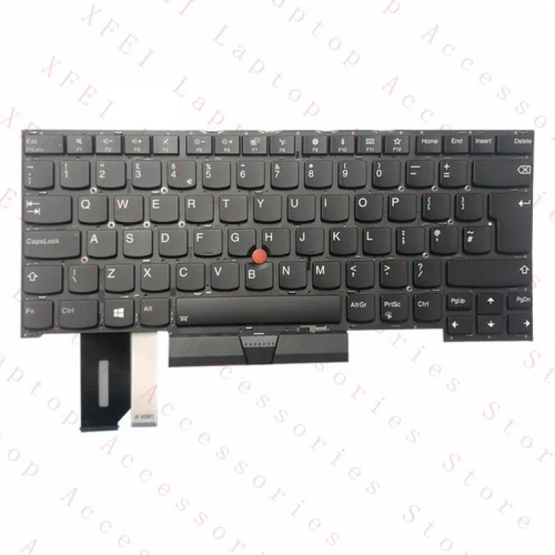 F For Lenovo Thinkpad T490s T495s New Keyboard Backlit Laptop SP/IT/FR/GR/UK cnxx
