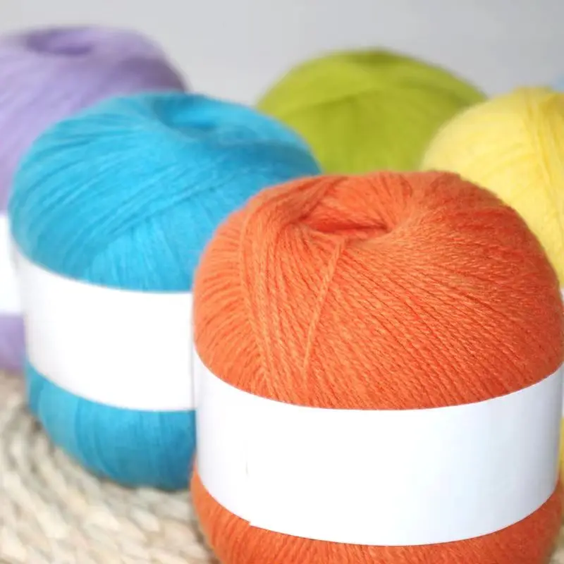 Medium and Fine Hand Knitted Machine Woven Pure Wool Thread, Scarf, Yarn Ball, Baby Thread, Handmade Thread Clearance 50g