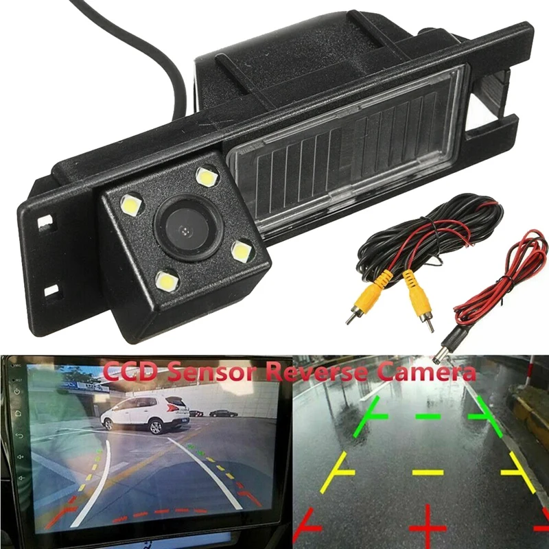 4 LED Dynamic Trajectory HD Rear View Backup Camera Reverse Camera for Opel Astra H J Corsa Meriva Zafira Insignia FIAT