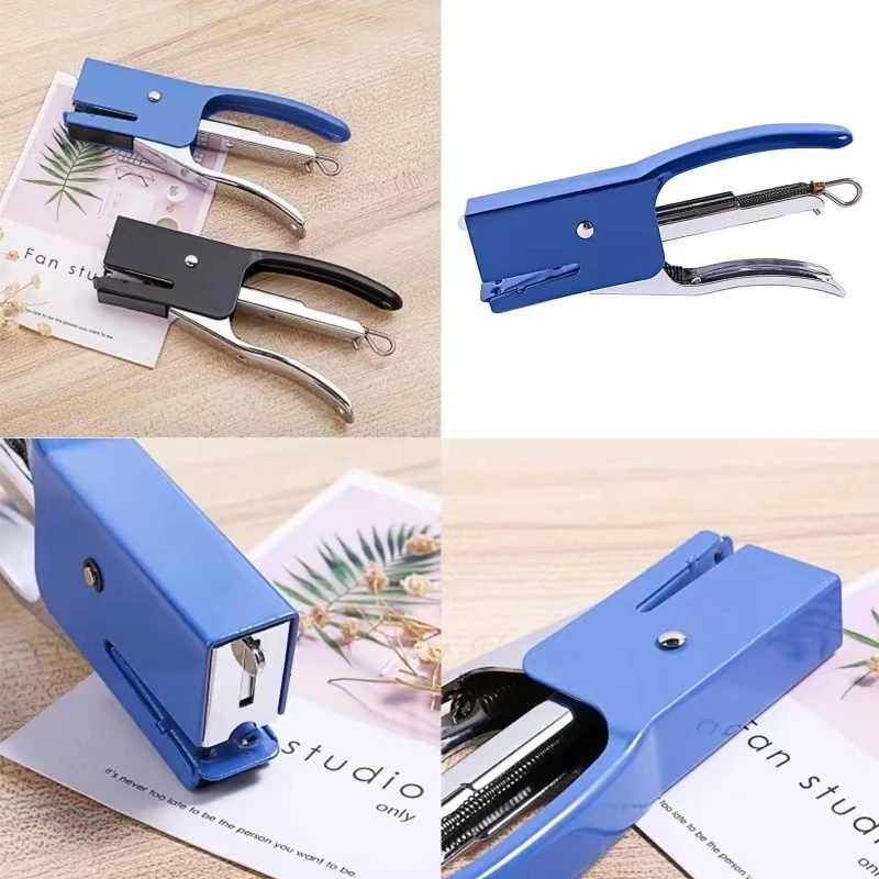 Plier Stapler Hand Held 25 Sheet Capacity Portable Long-Lasting for Home Office Warehouse School Supplies Improve Efficiency Han