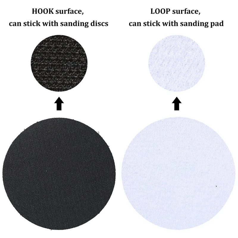 4Pcs 6 Inch Hook And Loop Soft Foam Buffing Pad Sponge Buffer Backing Pad Soft Density Interface Pads Hook And Loop