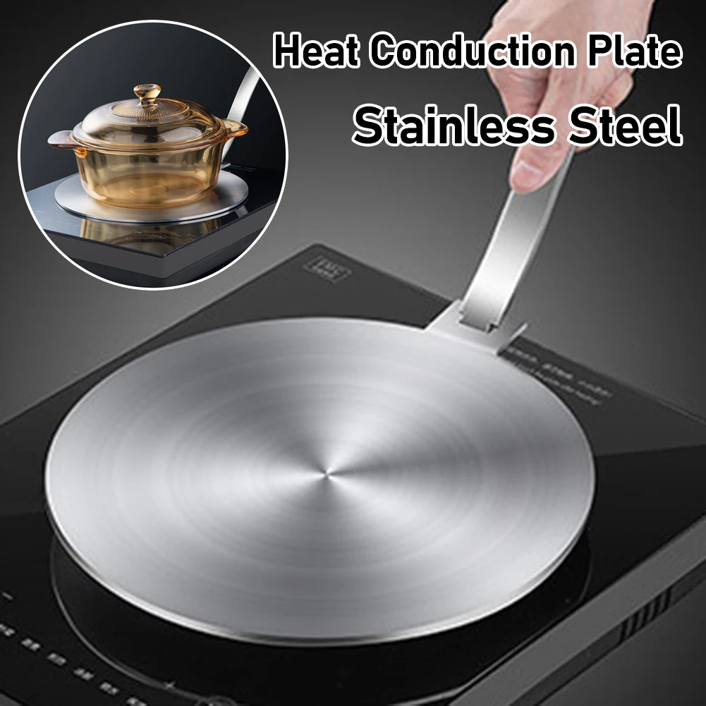 20/24cm Stainless Steel Heats Conduction Plate Induction Cooker Diffuser Plate Electric Stove Protector Cooking Kitchen Parts