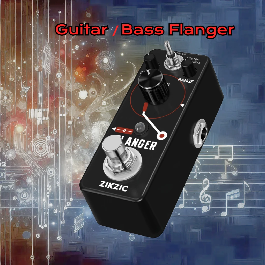 ZIKZIC Pedal Flanger gitar Pedal efek Vintage Ultimate Pedal efek Fliter Analog Bass efector True Bypass BF-3 dijual kembali ke sekolah