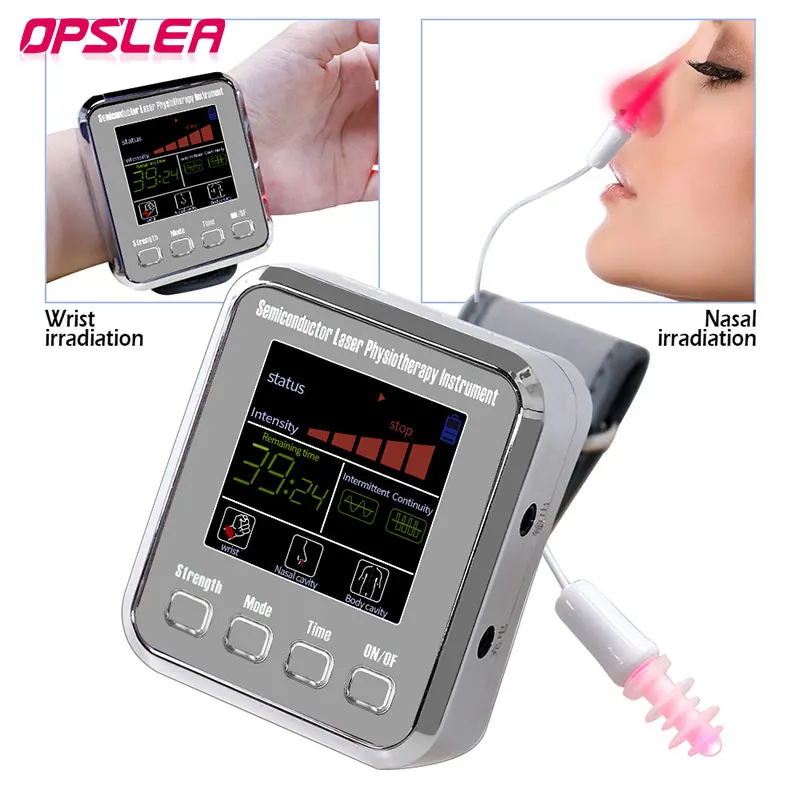 

7 Holes 650nm Laser Physiotherapy Wrist Watch for Diabetes Hypertension Treatment Laser Sinusitis Tinnitus Pain Relief Therapy