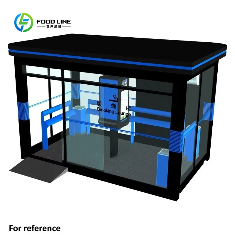 Customized Street Furniture -Customized Service Smoking Kiosk Use for Public Places