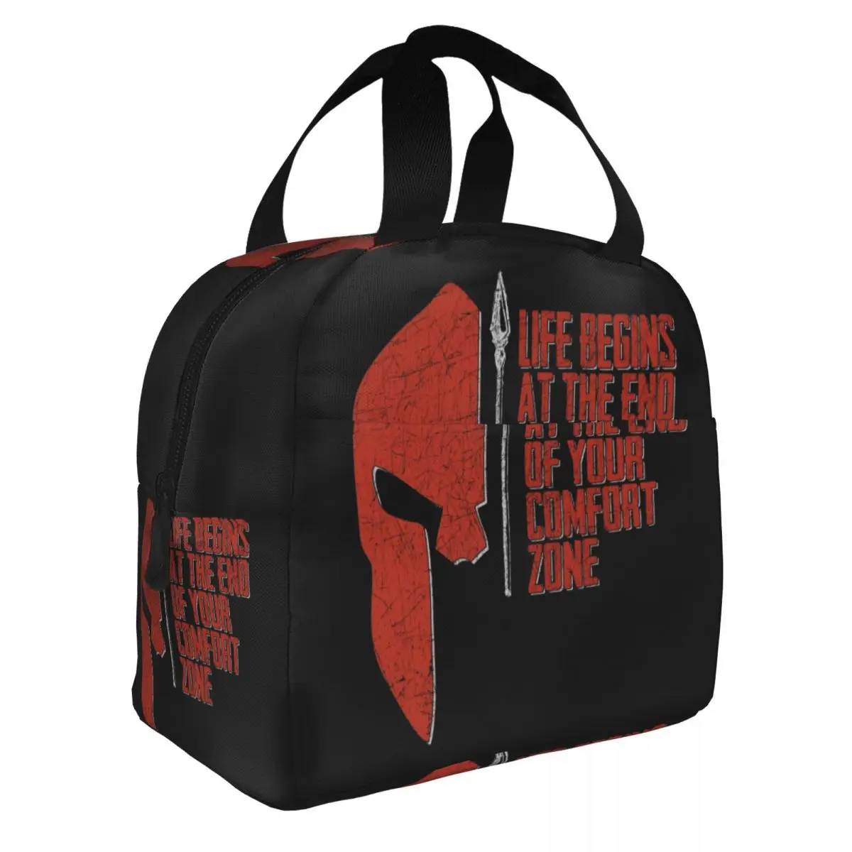 Custom Spartan Spirit Sparta Warrior Lunch Bag Women Warm Cooler Insulated Lunch Boxes for Kids School Children