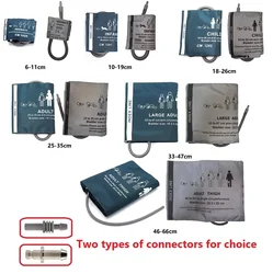 6 sizes available Neonatal Infant Child Adult For Blood Pressure Monitor Universal Cuff Plastic/Metal Connector