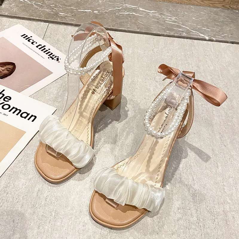 Low Sandals Woman Leather Low-heeled PU Rubber Rome Fabric Hoof Heels Slides Low Sandals Woman Leather Low-heeled Slides Fabric