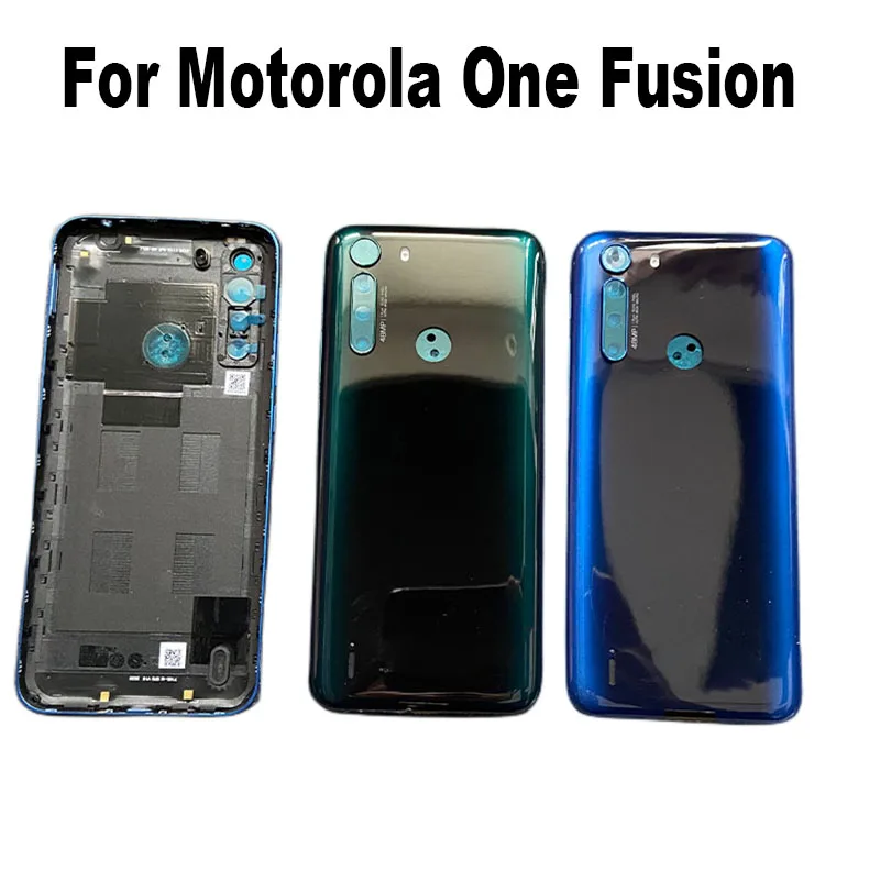 

Новинка для Motorola Moto One Fusion задняя крышка батарейного отсека Корпус задняя крышка XT2073 XT2027-1