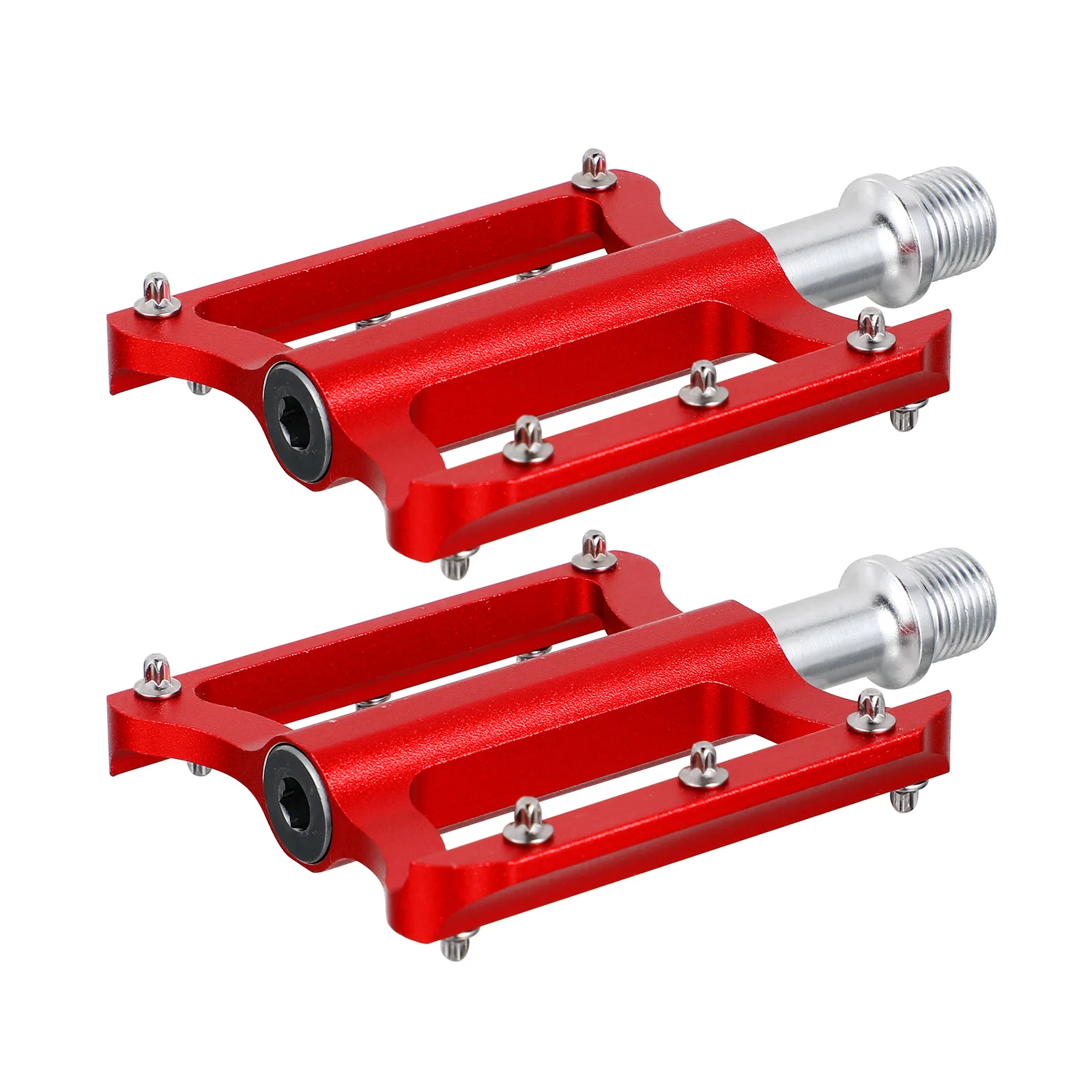 

1Pair Aluminium Alloy Platform Flat Pedals Bike Pedals Anti-Skid Large Tread for Mountain Road Cycling Platform Flat Pedal