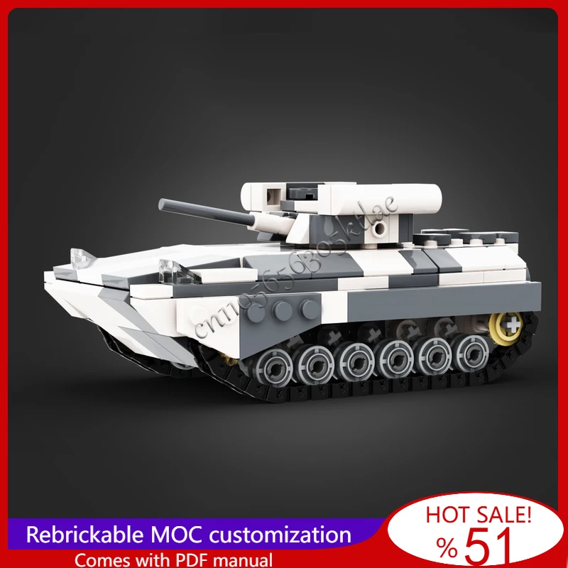 

353 шт. MOC настроить серии новая пехота BMP-2 модель танка DIY собранные развивающие творческие детские игрушки рождественские подарки