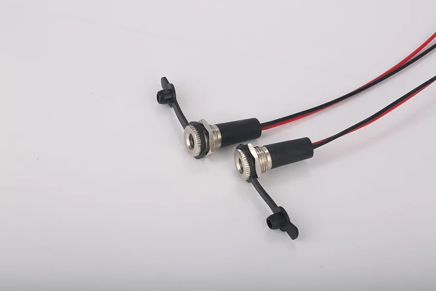 100 peças cobre completo 10a ip68 à prova d'água 5.5x2.1 5.5x2.5 dc tomada de energia fêmea montagem em painel conector de solda com porca snap