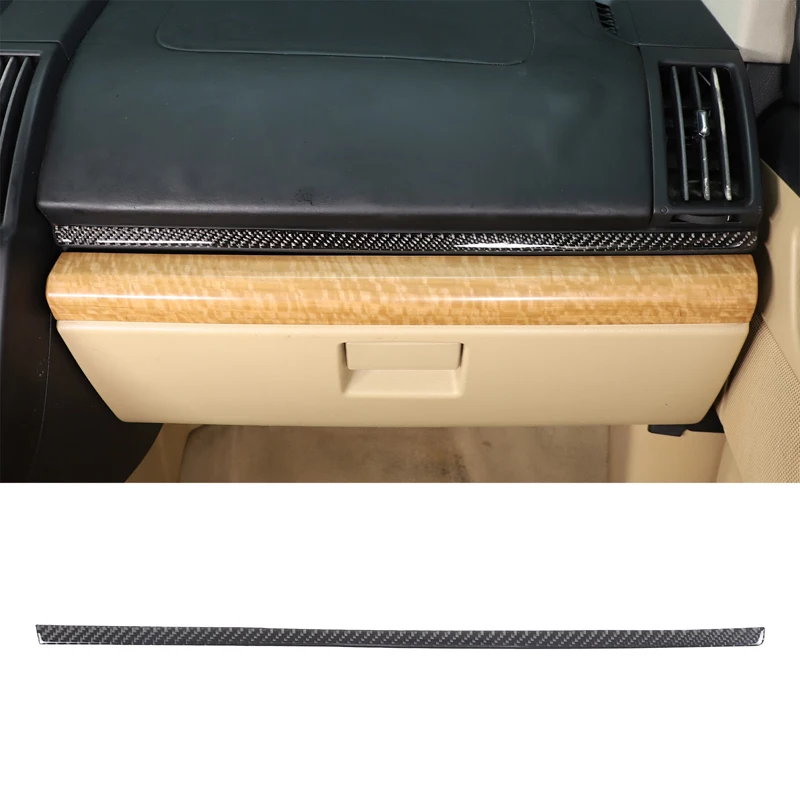 

For Land Rover Freelander 2 LR2 2007-2012 Car Passenger Center Control Trim Strip Sticker Soft Carbon Fiber Interior Accessories