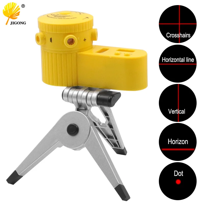Home Multi-function High Precise Laser Leveling Instrument Steel Ruler Straight Line Laser Level Aligner Vertical Measure Tape