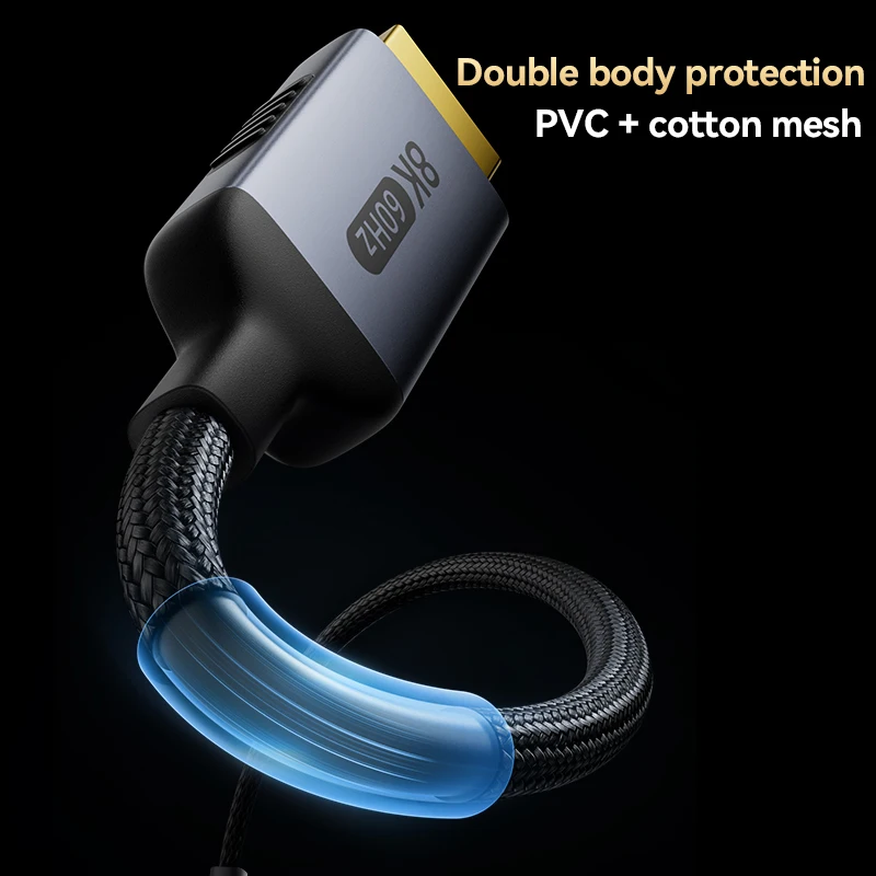 USB C zu HDMI-kompatibles HDTV-Kabel 8K@60Hz 4K@120Hz Typ C zu HDMI-Kabel für Air iPad TV-Konverter MacBook USB-C HDMI-Adapter – Detail 9