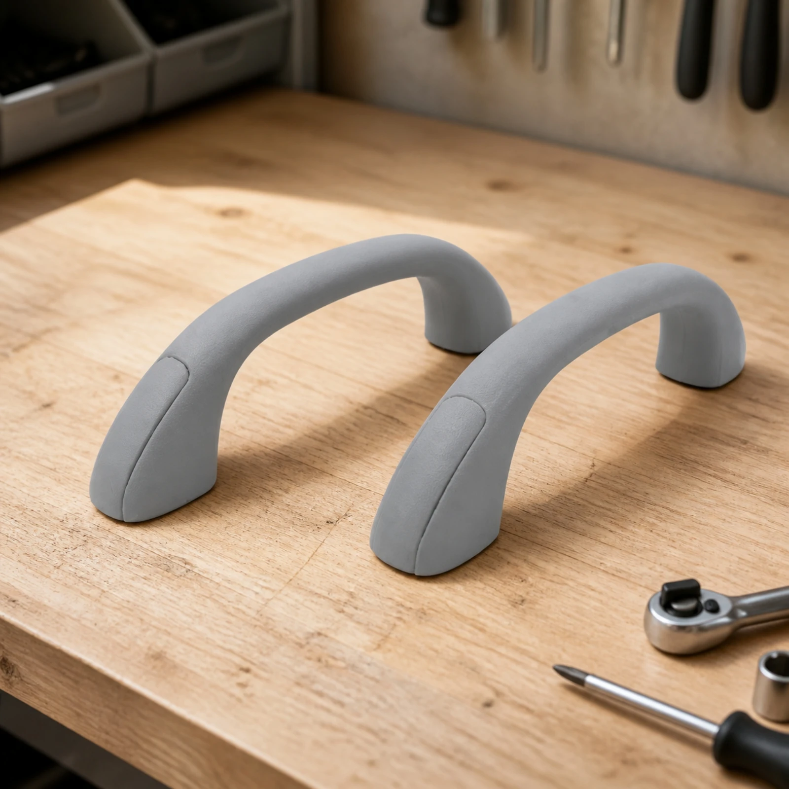 2 Pieces OEM Hilux Roof Grab Handle Ergonomic Curved Interior Roof Grab Handle Wear Resistant Heavy Duty
