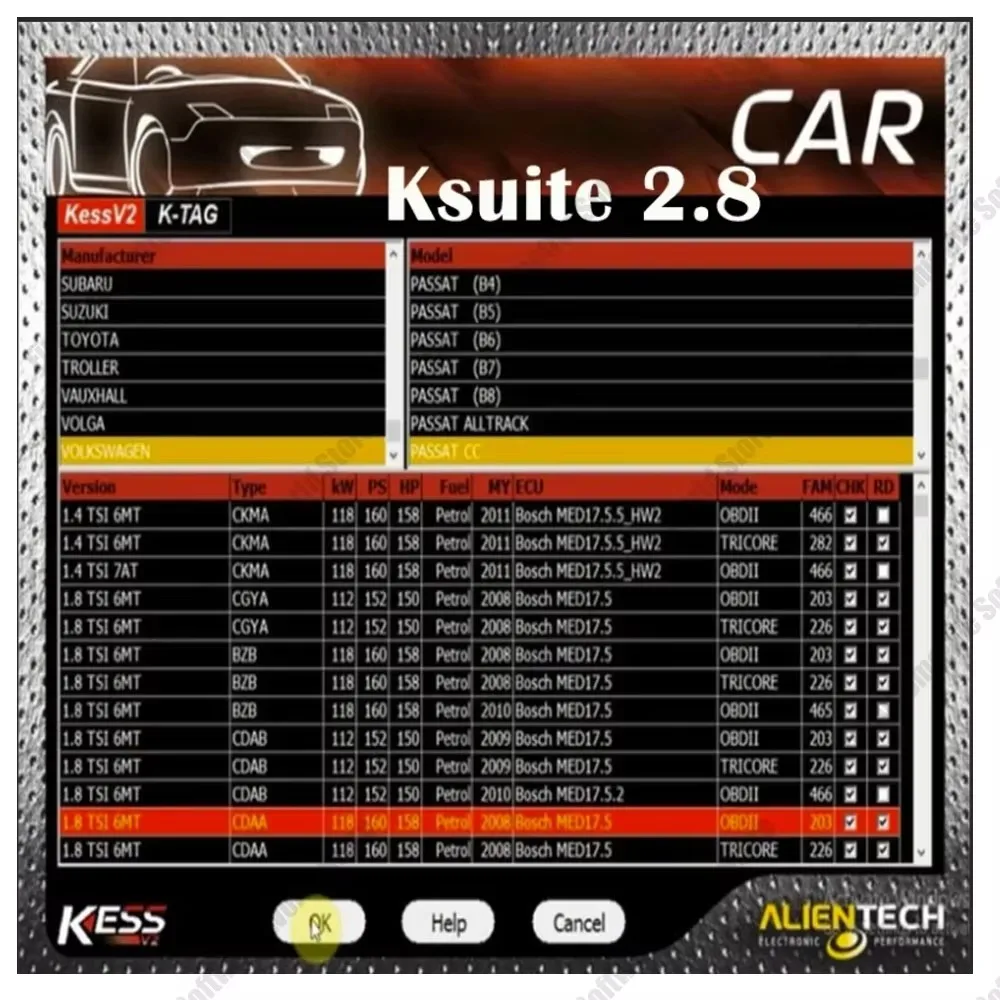 2024 Hot Sale Ksuite 2.80 ECU Programming Car Truck Bike Tractros Boat repair software Fix RSA Error for K E S S V2 V5.017