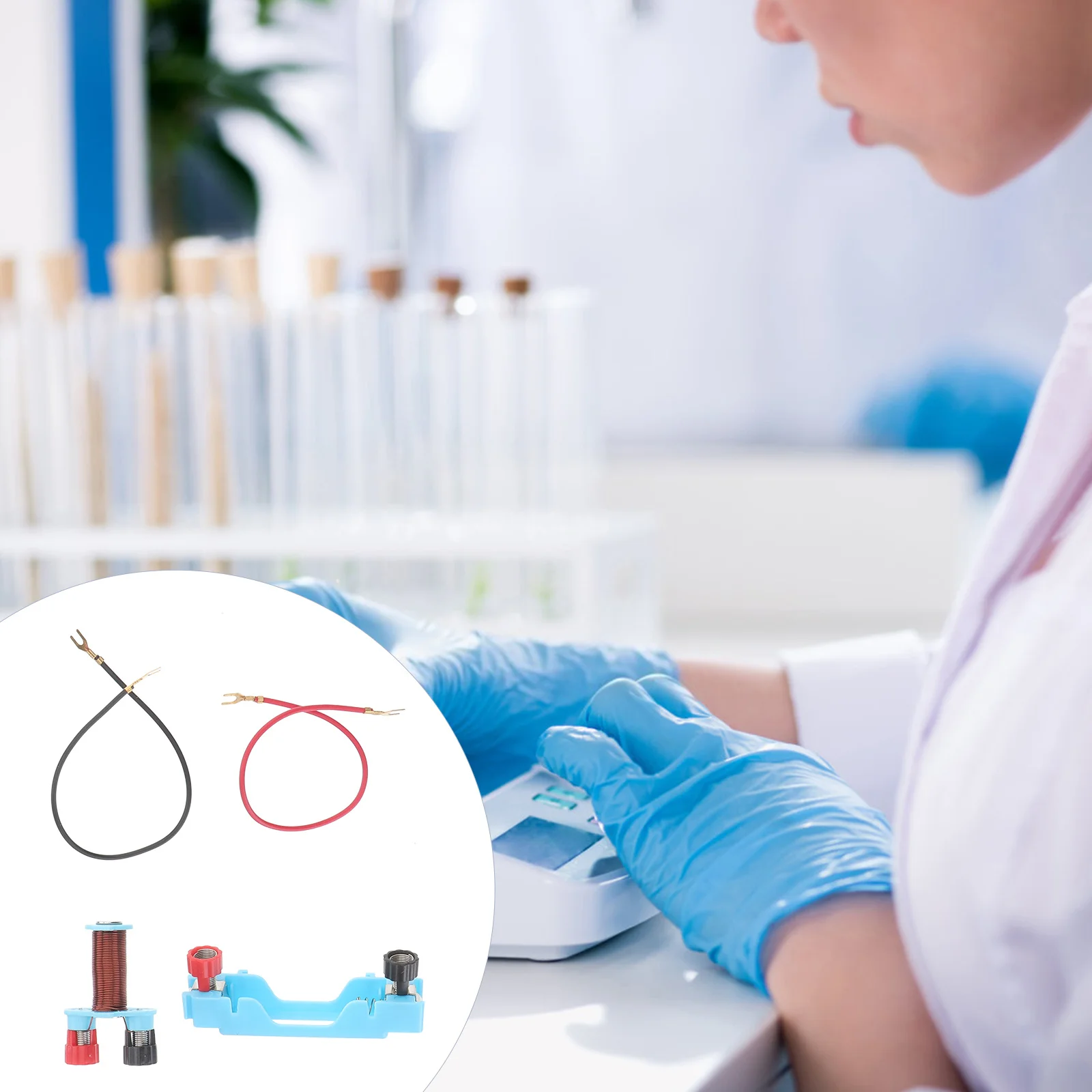 

2Sets Physics Electromagnet Experiment Equipment Metal Plastic Physics Teaching Apparatus Home Education Laboratory Set