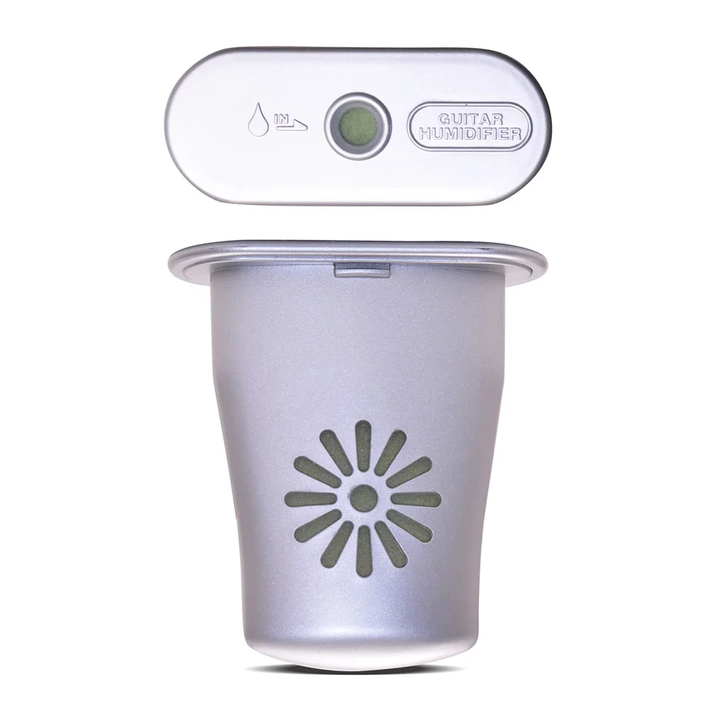 

Acoustic Guitar Humidifier Silver Plastic Moisturizer Sponge Design No Scratch Even Moisturizing Easy Refill Guitar