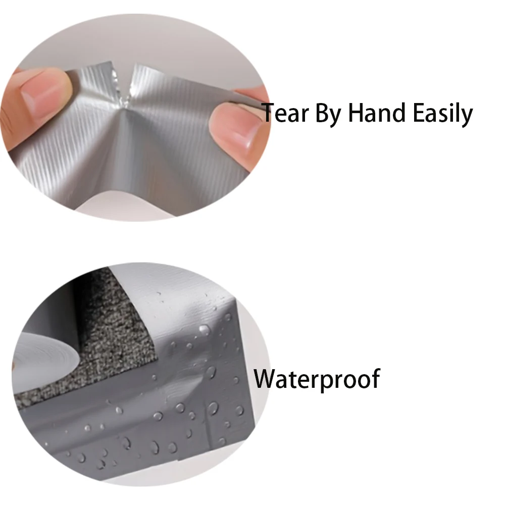 18M/59 Feet Silver Cloth Duct Tape Heavy Duct Waterproof Strong Adhesive Tape for Packing Sealing Moving Label