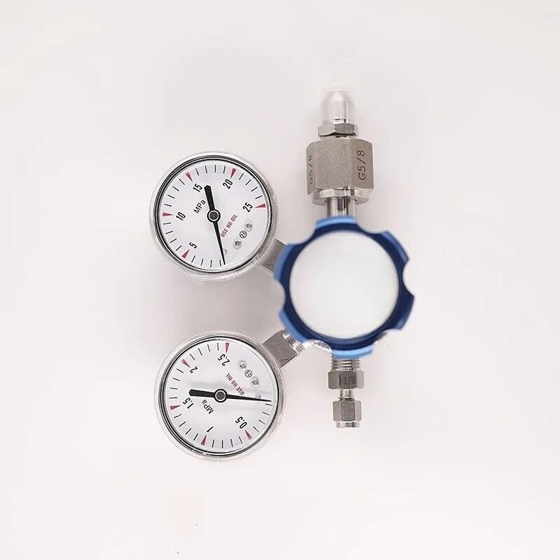 Oxygen pressure reducing Pressure regulating Nitrogen gas Argon carbon dioxide cylinder gauge Stainless steel Adjustable