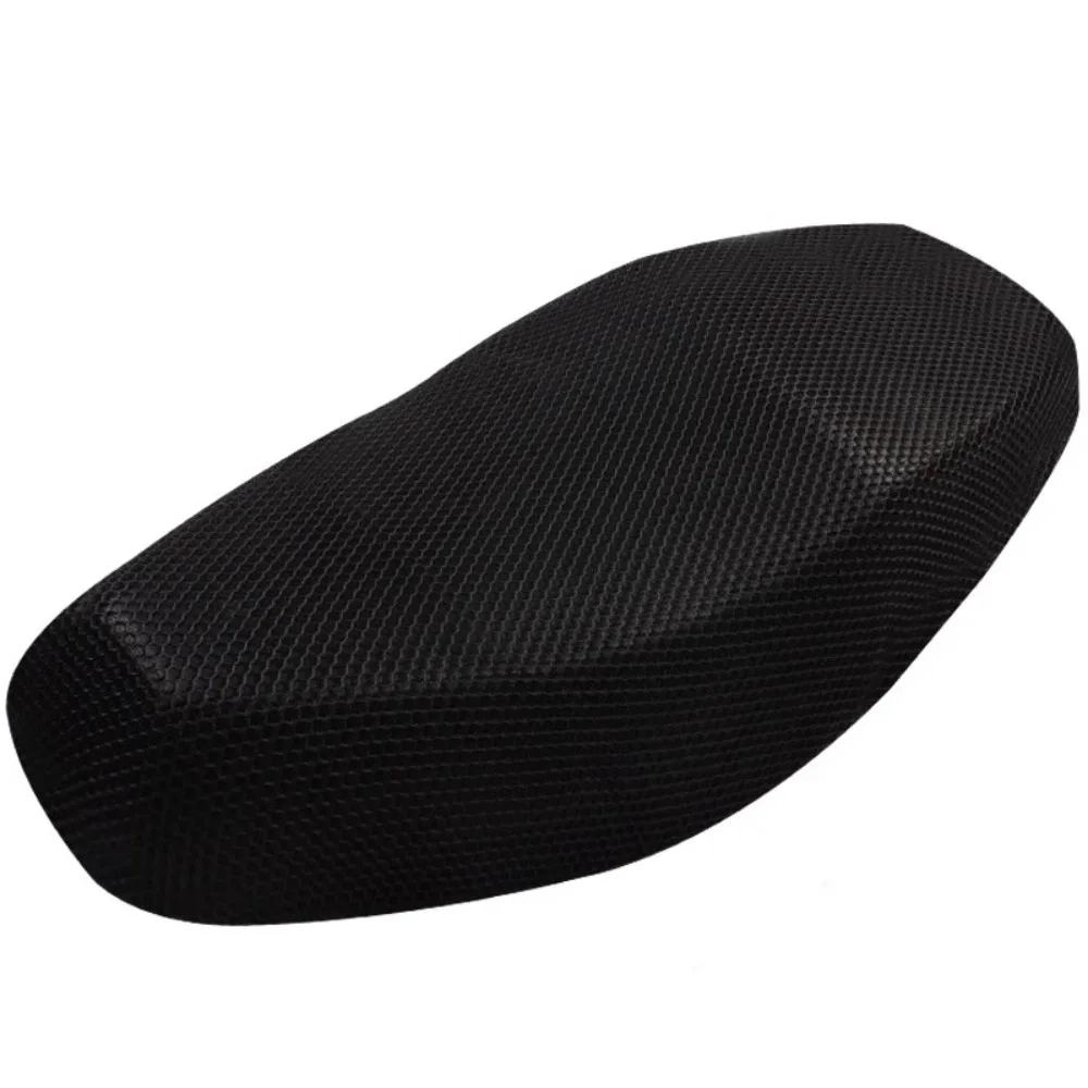 

New Breathable Motorcycle Anti-skid Pad Black Air Mesh Scooter Seat Electric Waterproof Cushion