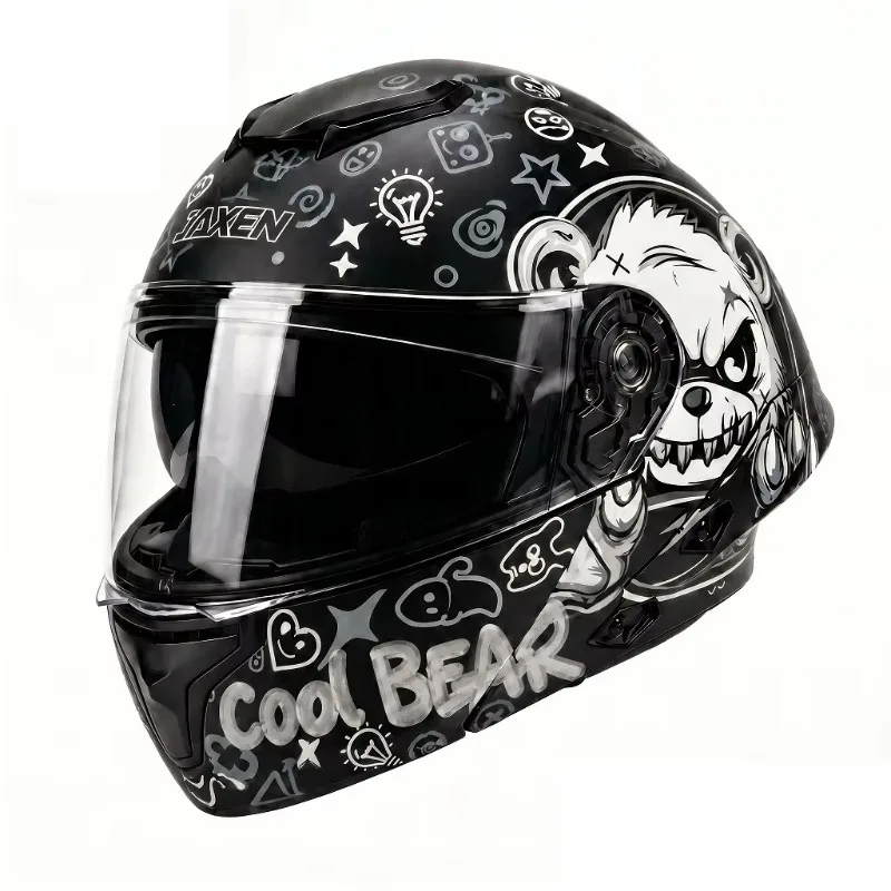 Motorcycle Helmet Flip-Up Style (Modular) Dual Visors Street Riding Safety Gear Unisex All-Season Helmet Style High-Quality