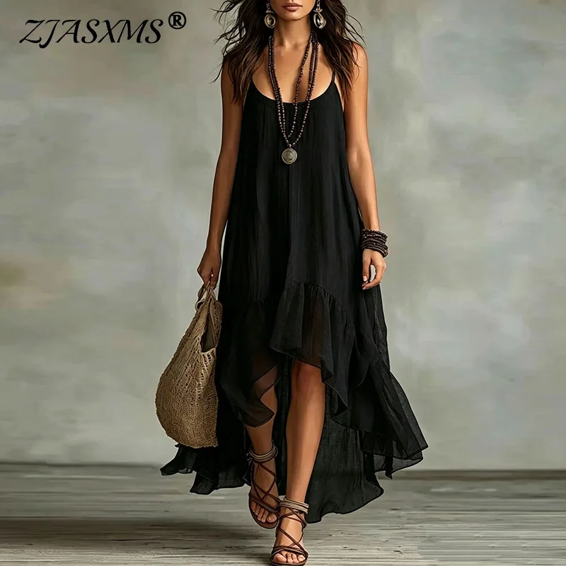 asymmetrical flowy dress Halter Midi Dress, Fit Flare Party, Summer Evening Wedding Guest day wear Old Navy Women's Fit &