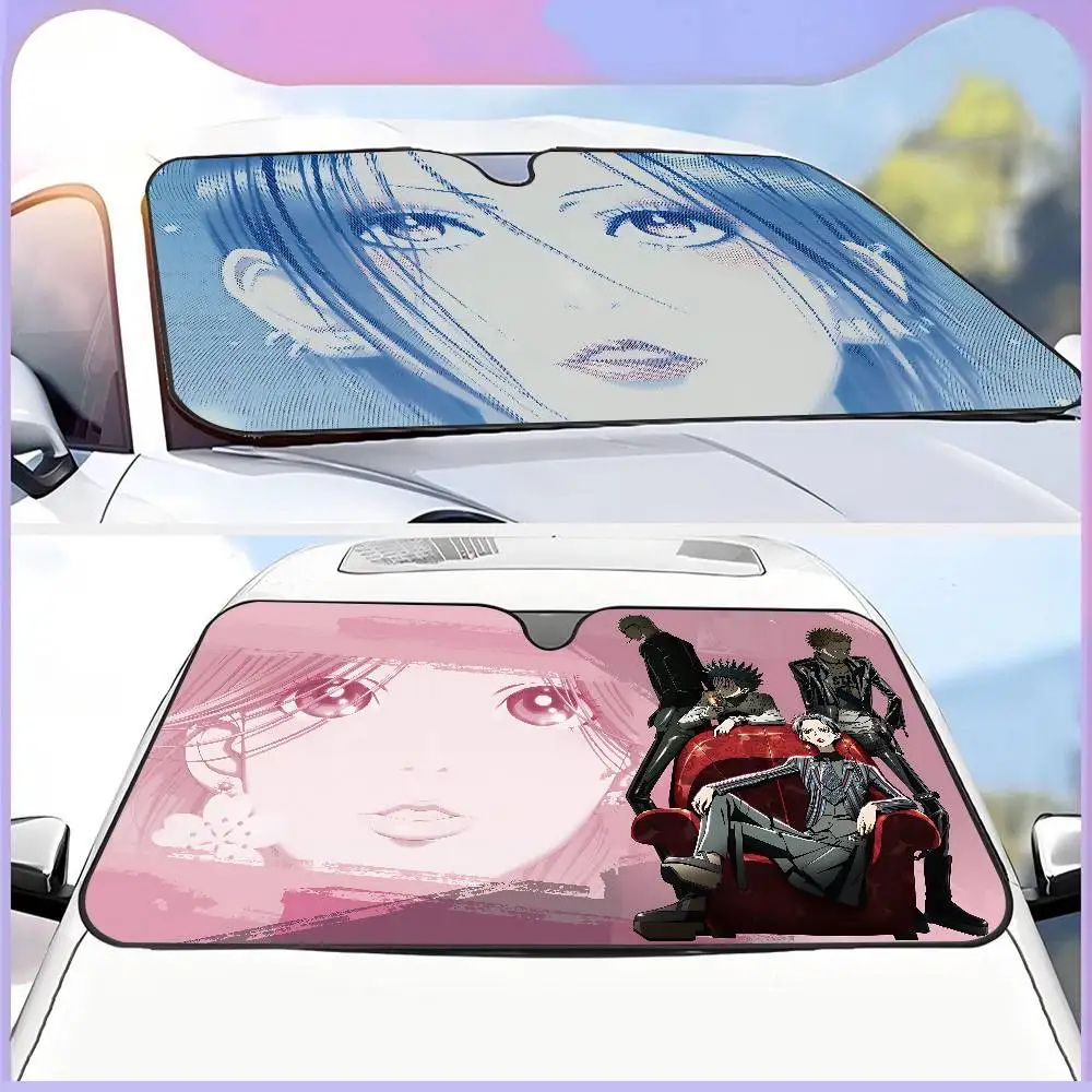 Protector Solar para Ventana de Coche con Diseño de Nana Osaki, Película para Ventana, Parasol para Parabrisas Delantero, Herramientas de Protección Solar para Coche, Nuevo