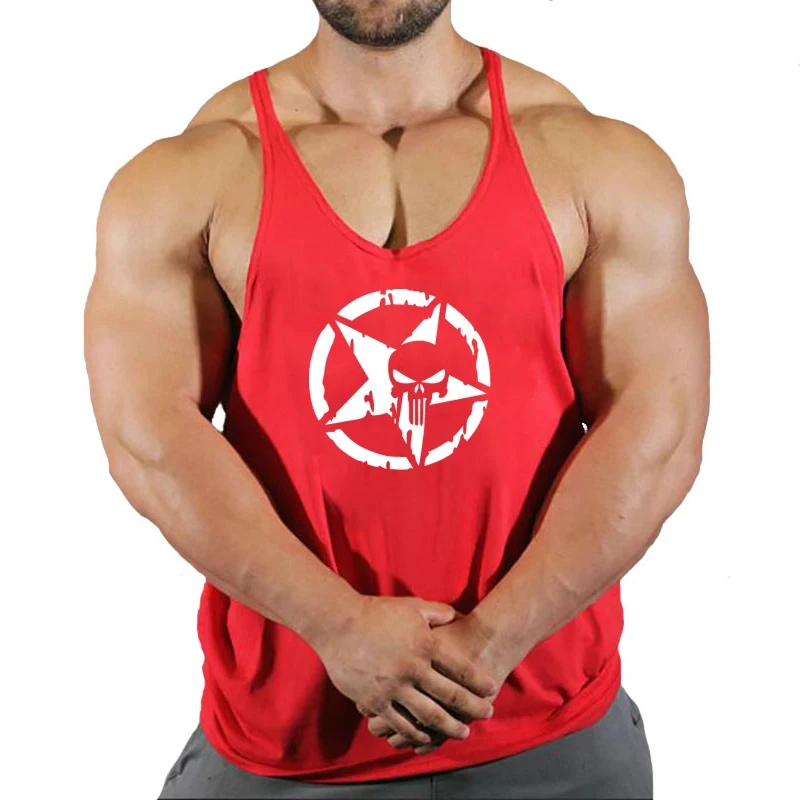 Singlet Men Bodybuilding and Fitness Stringer Gym Clothes Undershirt Shirt Tank Top Vest Clothing Man Gyms Singlets Muscular