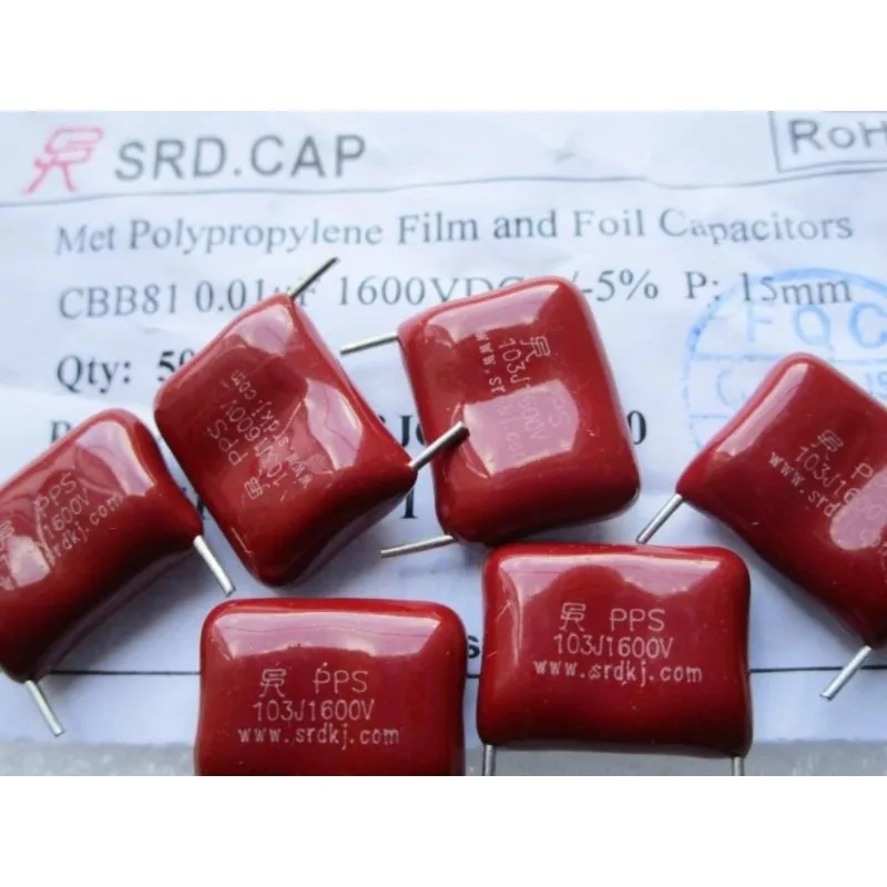 1600V103J  Metal Film CBB Capacitor 10NF 1.6KV 0.01UF Feet From The 15MM