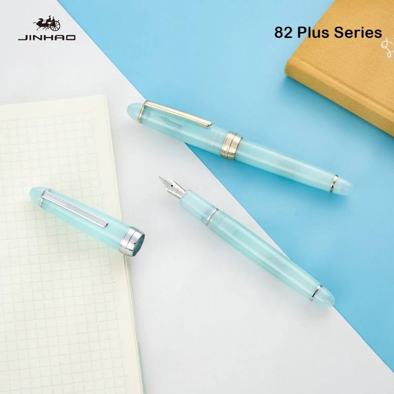 2026 Limited Edition! JINHAO 82 Plus Acrylic Fountain Pen EF/F/M/Bent Nib Mixed Macaron Color School Office Supplies Stationery