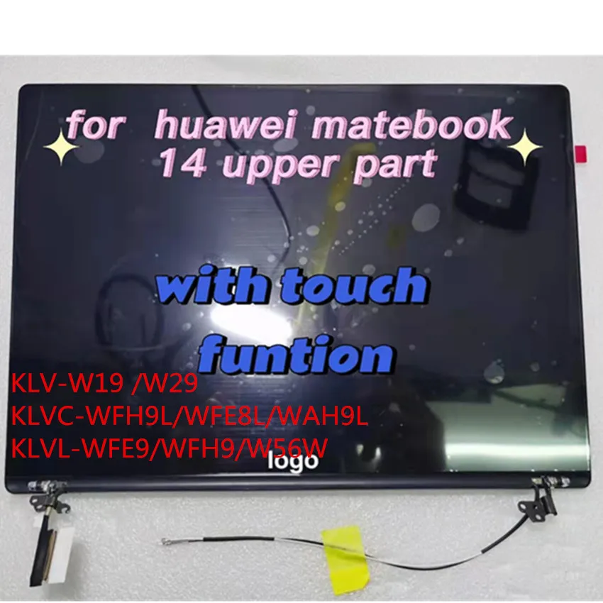 Imagem -02 - Substituição da Tela Sensível ao Toque Montagem do Digitalizador Huawei Matebook 14 Klvl-wfh9 Klvl-wfe9 Klvc-wah9l Klv-w19 W29