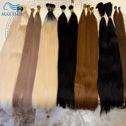Human Hair Bulk For Braiding Vietnamese Hair No Weft Hair Virgin Remy Straight Hair Bulk 4# Real Natural Hair No Weft Wholesale