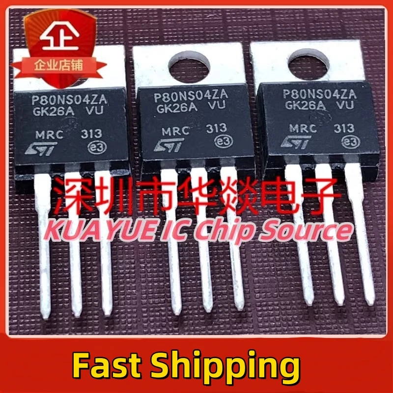 10PCS-30PCS/ P80NS04ZA  STP80NS04ZA  TO-220 40V 80A  Fast Shipping Quality Guarantee