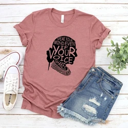 Speak Your Mind Even If Your Voice Shakes T-Shirt Notorious RBG Shirt Women Power Shirts Ruth Bader Ginsburg Top Feminist Tees