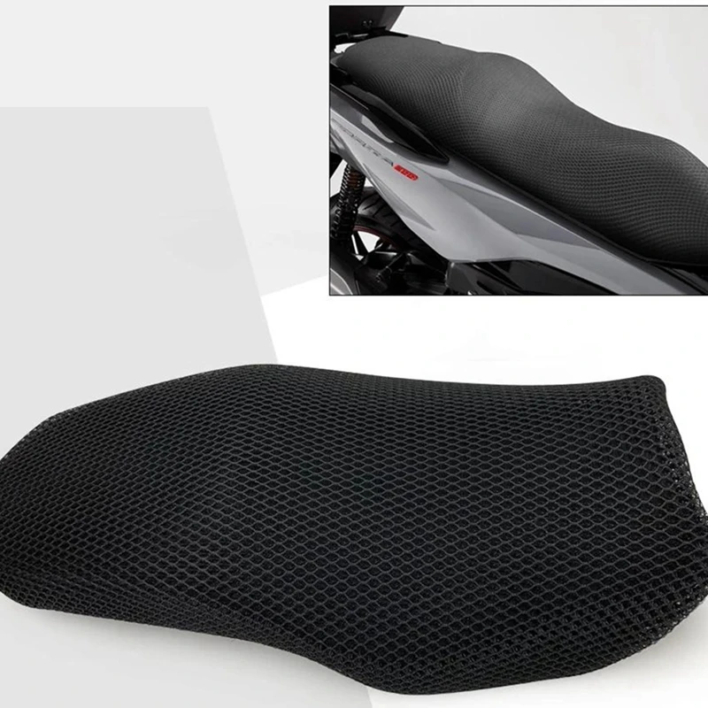 Motocicleta Seat Almofada Capa, 3D Mesh Protector, Tampa de isolamento, Honda Forza350 NSS350 Forza 350