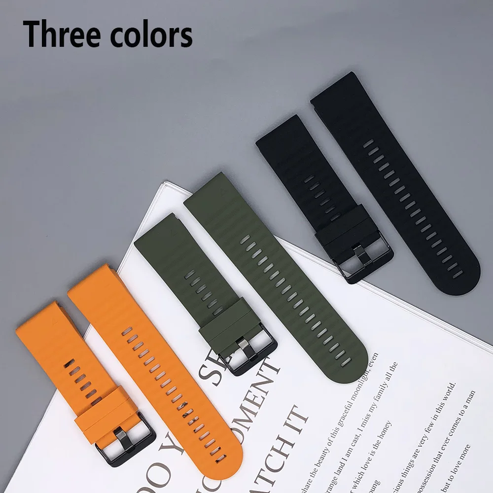 QuickFit 20 22 26mm Watch Strap For Garmin Fenix 7S 6S 5S/Fenix 7 5 6 Pro/Fenix 7X 5X 6X Pro Replacement Strap Silicone Bracelet