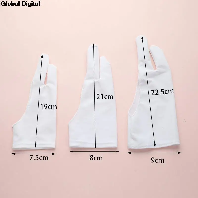 2 Finger Anti-fouling Glove,both For Right And Left Hand Artist Drawing For Any Graphics Drawing Tablet