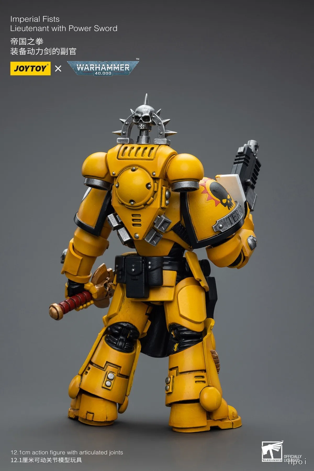 

【Original】JOYTOY 1/18 Action Figure Warhammer 40K Imperial Fist Lieutenant with Power Sword Model Toys