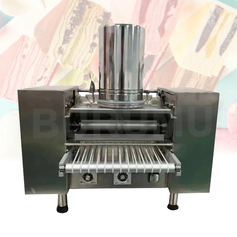 

Multifunctional Automatic Cheese Layer Cake Making Machine Industry Durian Mille Crepe Machine Melaleuca Cake Pancake Maker