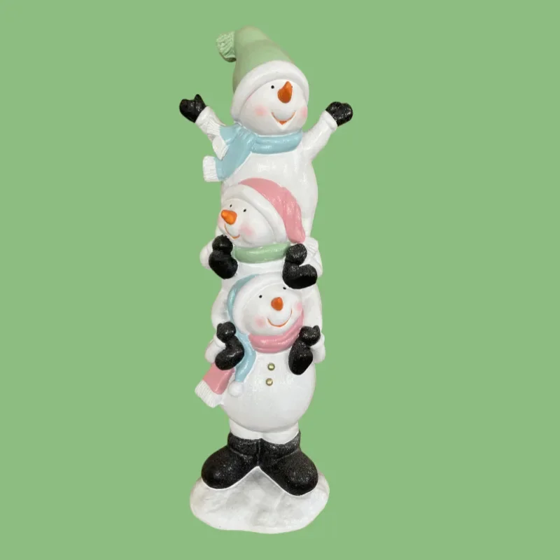 FRP Santa Claus Sculpture Square Shopping Mall Pedestrian Street Christmas Gift Box Ornament Cartoon Character Ornament