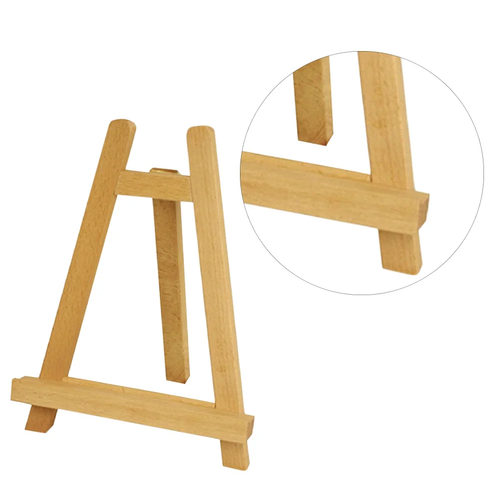 Mini Wood Artist Easel Tripod Display Stand Portable Tabletop Holder for Paintings Photos Artwork Wood Easel Stand