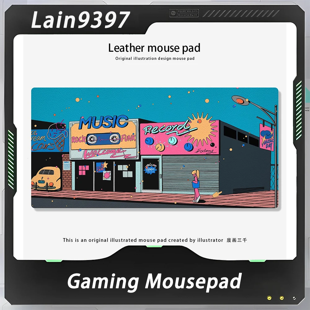 

Train9397 Leather Mousepad 300x600mm Waterproof Non-slip table mat originate illustration Gaming Mousepad Gamer Accessories kits