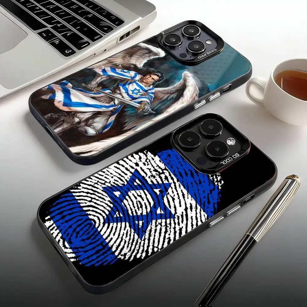 

I-Israel Flag Phone Case For iPhone 17,16,15,14,13,12,11,Pro,Max,Plus,Mini, Air,SE Anti Fall Matte Hard Bumper