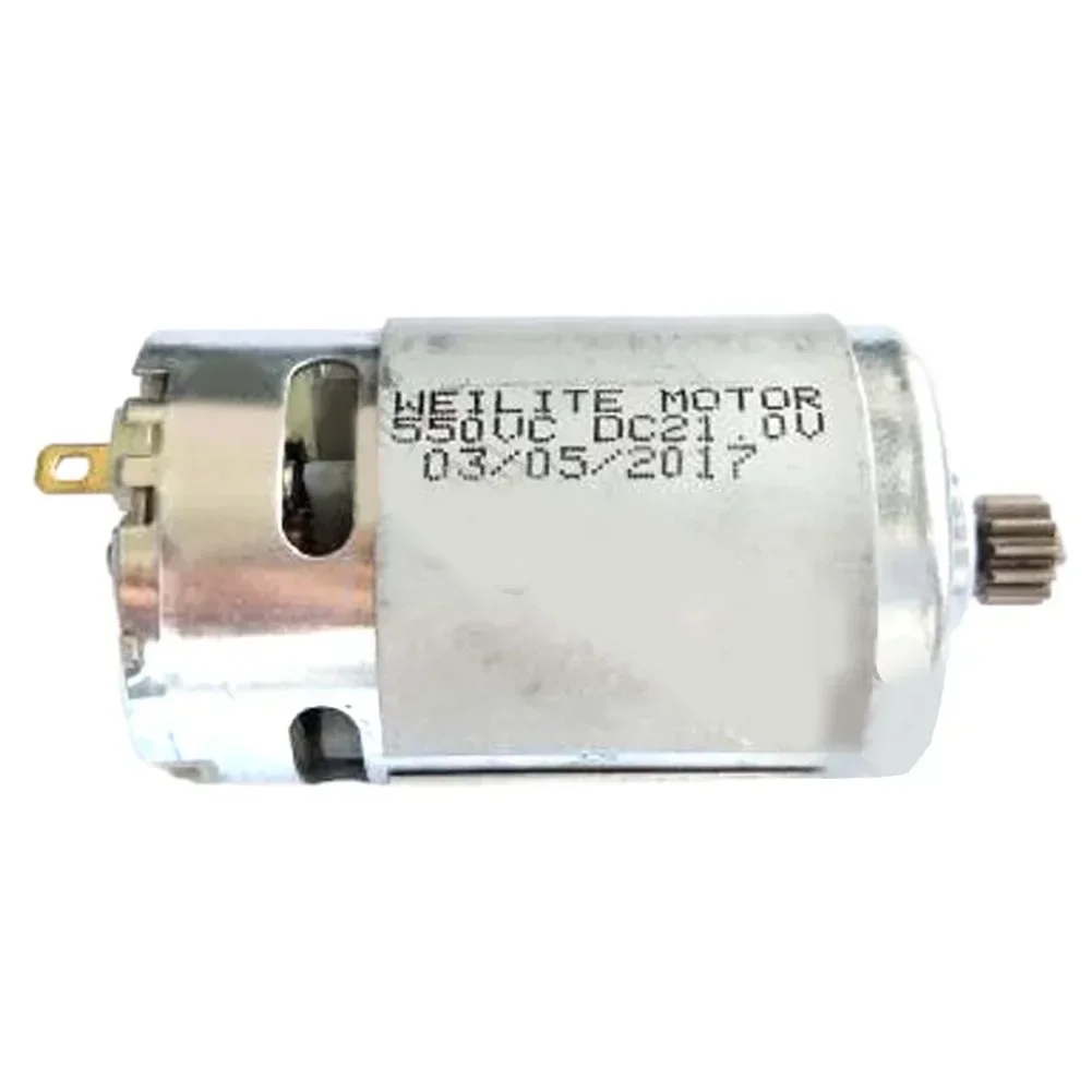 RS550 21V DC Motor With Two-Speed 12 Teeth High-speed High Torque DC Motor For Electric Drill Machine Tools