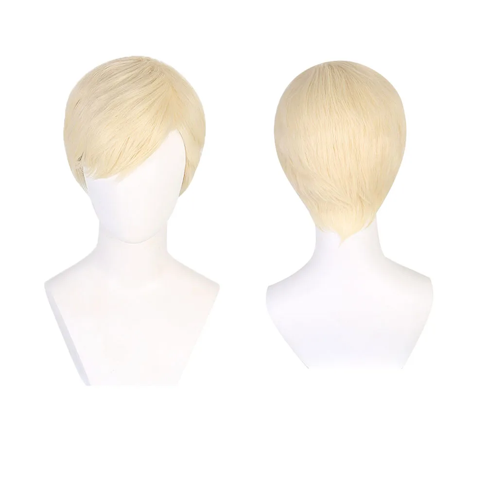 Ken Cosplay Wig For Adult Men Roleplay Heat Resistant Synthetic Hair Carnival Halloween Costume Party Accessories Props