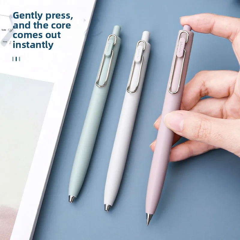 1+3 Refill Japan UNI Gel Pen Small Thick Core 0.38mm Smooth Quick Dry UMN-SF-38 Upgrade UniBall One Black School Supplies image 6