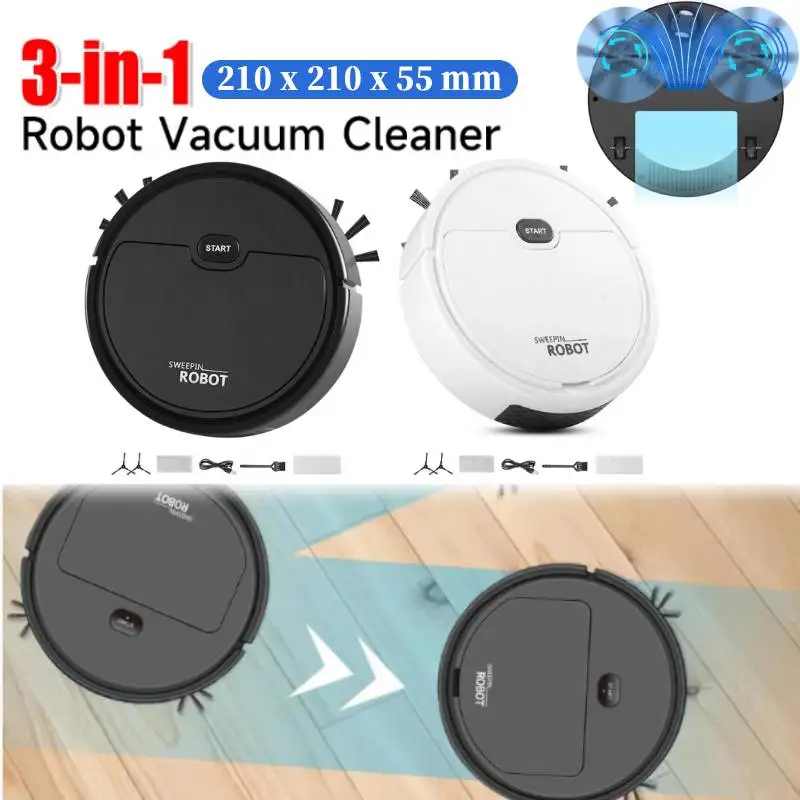 

3-in-1 Sweeping Machine Fully Automatic Sweeping Robot Suction & Sweeping Mop Household Lazy Person Smart Robot Vacuum Cleaner
