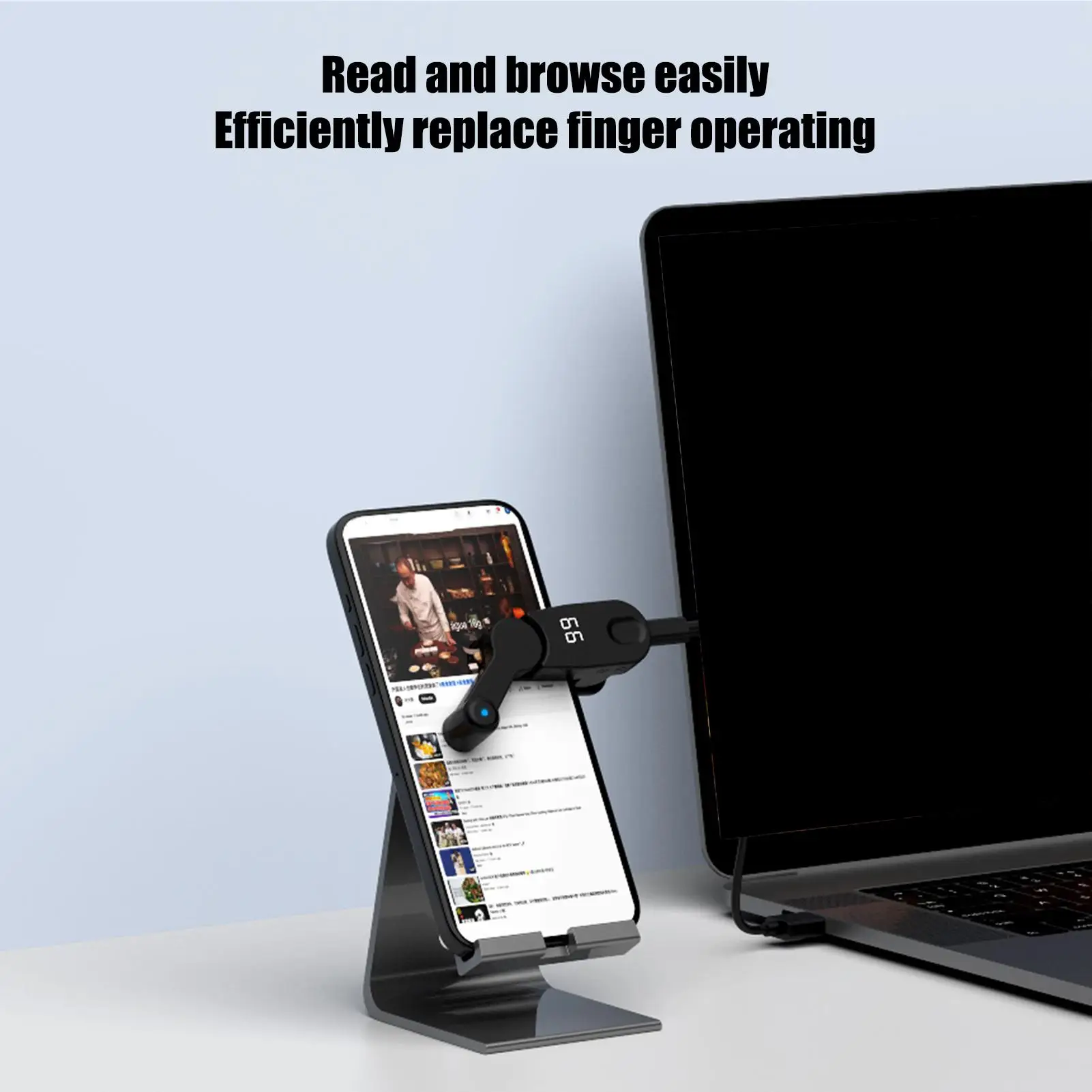 Phone Automatic Clicker USB Triggers Controllers Screen Device Simulation Finger For Shopping Reward Tasks Live Broadcasts Likes